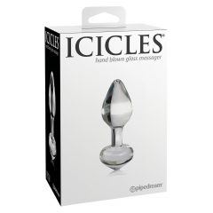   Pipedream Icicles No. 44 - skleněný anální kolík (průhledný)