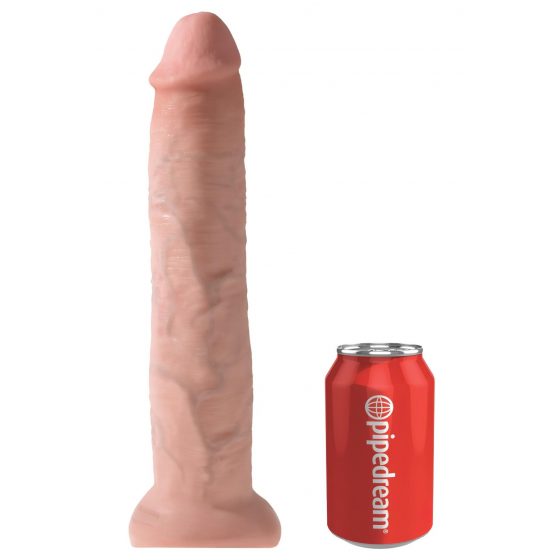 King Cock 13 - obří realistické dildo (33 cm) - přírodní