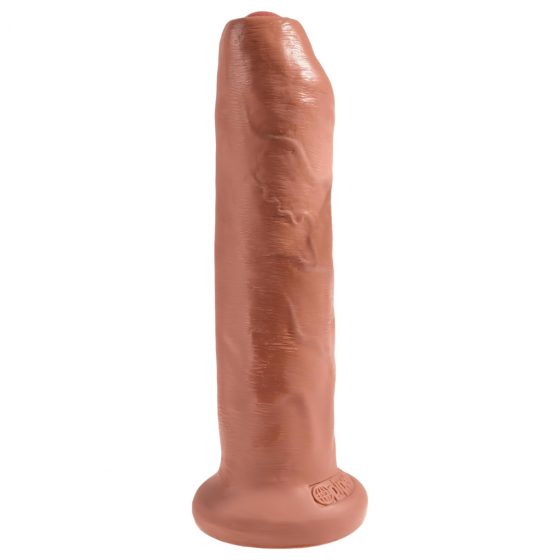 King Cock 7 - realistický dildo (18 cm) - tmavá přírodní