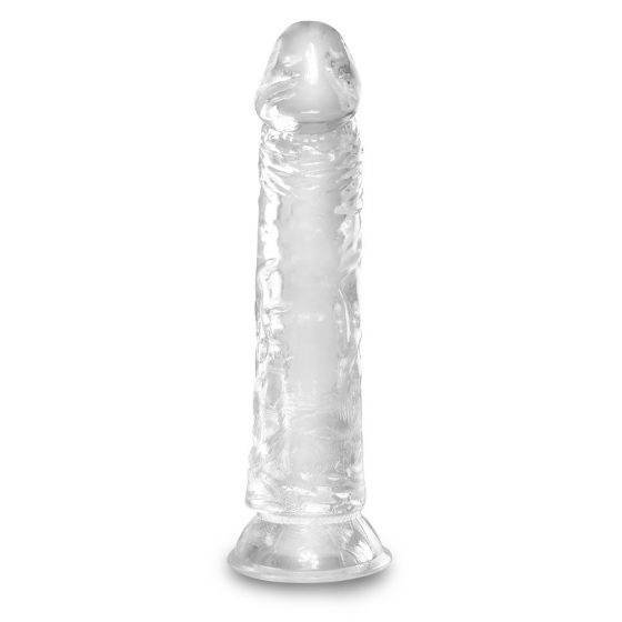 King Cock Clear 8 - velké dildo s přísavkou (20cm)