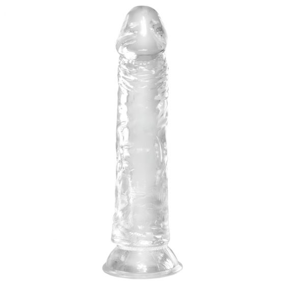 King Cock Clear 8 – přísavkový, velký dildo (20 cm)