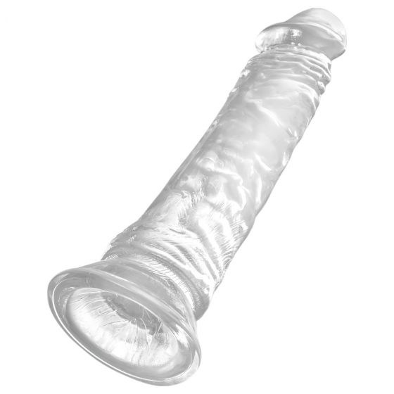 King Cock Clear 8 – přísavkový, velký dildo (20 cm)