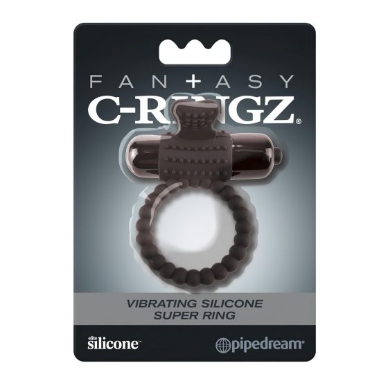 Pipedrem Fantasy C-Ringz - vibrační kroužek na penis (černý)