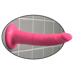   Pipedream Dillio 7 Inch Slim - realistické dildo s přísavkou (18 cm) - růžové