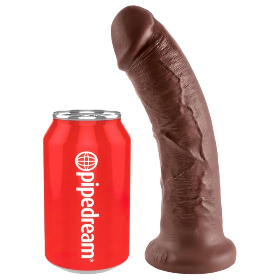 King Cock 8 dildo (20cm) - hnědý