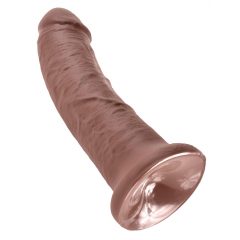 King Cock 8 dildo (20cm) - hnědý