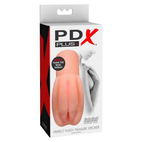 / PDX Pleasure Stroker - realistický masturbátor s falešnou kundičkou (přírodní)