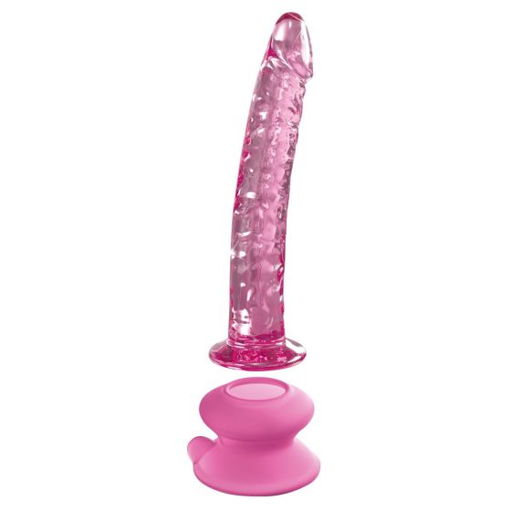 Icicles No. 86 - Penis skleněné dildo (růžové)