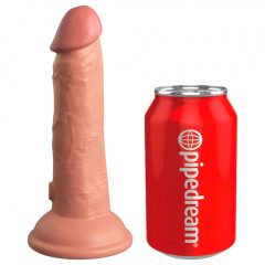   King Cock Elite 6 - připínací, realistické dildo (15 cm) - přírodní