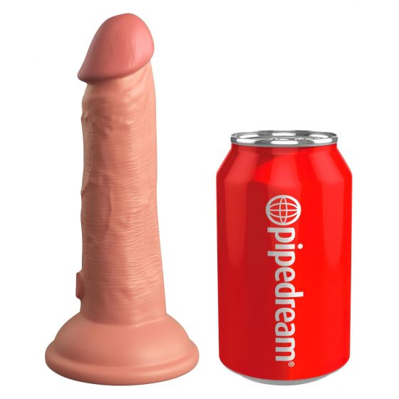 King Cock Elite 6 - připínací, realistické dildo (15 cm) - přírodní