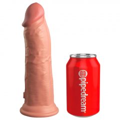   King Cock Elite 8 - připínací, realistické dildo (20 cm) - přírodní