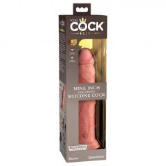   King Cock Elite 9 - připínací, realistické dildo (23 cm) - přírodní