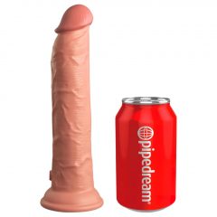   King Cock Elite 9 - připínací, realistické dildo (23 cm) - přírodní