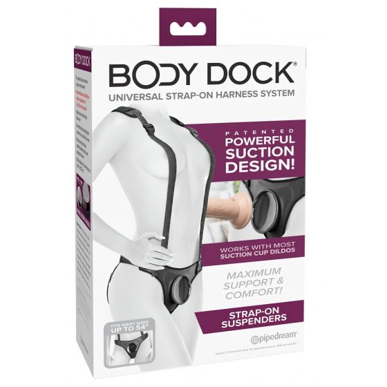 Body Dock - spodky pro připínací produkty s ramínkem (černé)