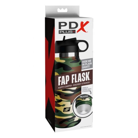 Fap Flask Happy Camper - masturbátor v čutory (zelená a černá)