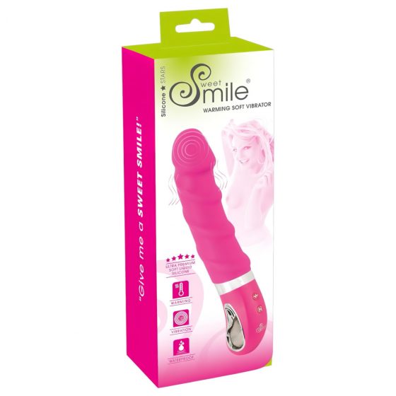 SMILE Soft - nabíjecí, ohřívající vibrátor (růžový)