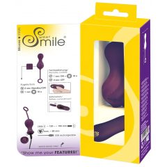   SMILE RC Love Balls - nabíjecí vibrační vajíčko (fialové)