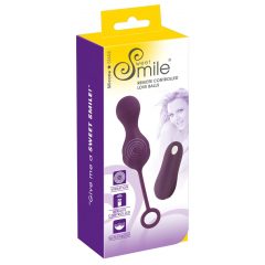   SMILE RC Love Balls - nabíjecí vibrační vajíčko (fialové)