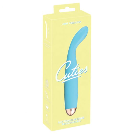 Cuties Mini vibrátor Blue 2.G - nabíjecí, vodotěsný vibrátor pro bod G (tyrkysový)