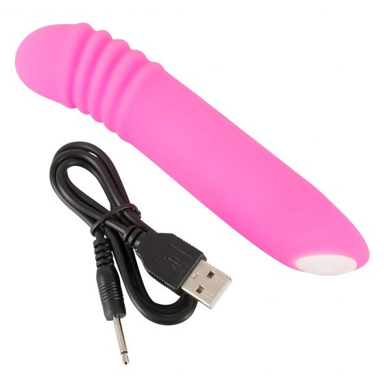 You2Toys - Blikající mini vibrátor - dobíjecí, svítící vibrátor (růžový)