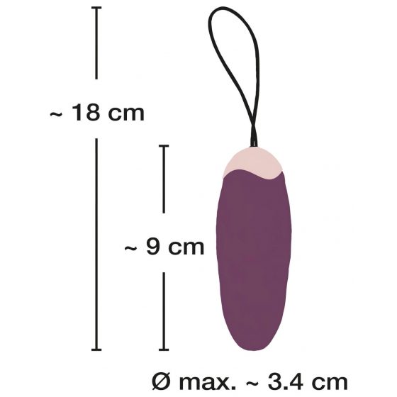 Javida Shaking Love - nabíjecí, pulzující vibrační vajíčko (fialové)