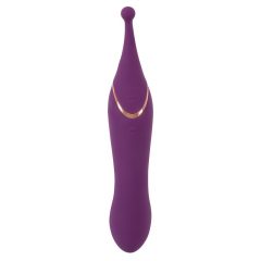   SMILE Double - dobíjecí vibrátor na klitoris 2v1 (fialový)