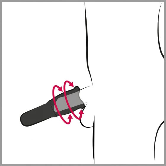 STROKER Rotating - rotující masturbátor na baterie (černý)