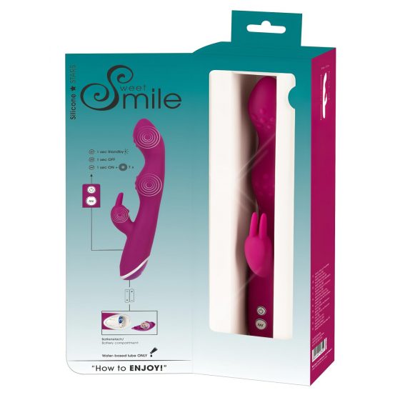 Sweet Smile A & G-Spot Rabbit Vibrator - vibrátor na bod A a G s ramenem na klitoris (fialový)