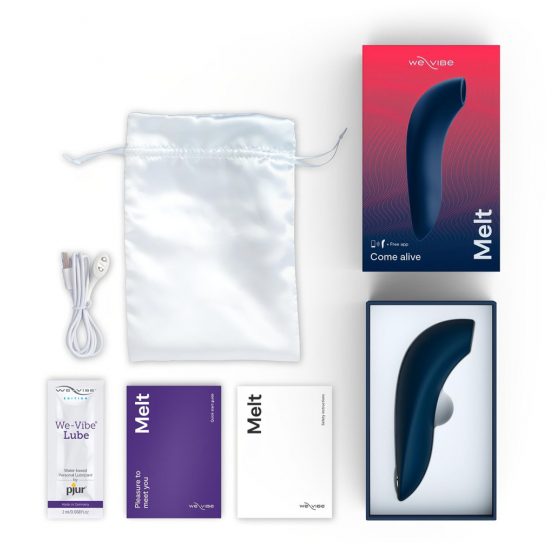 We-Vibe Melt - nabíjecí vodotěsný smart stimulátor klitorisu (modrý)