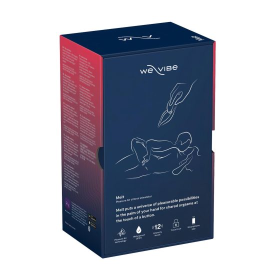 We-Vibe Melt - nabíjecí vodotěsný smart stimulátor klitorisu (modrý)