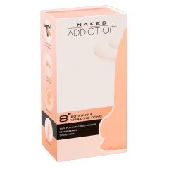   Naked Addiction Rotating 8 - bezdrátový rotační vibrátor (20 cm) - přírodní