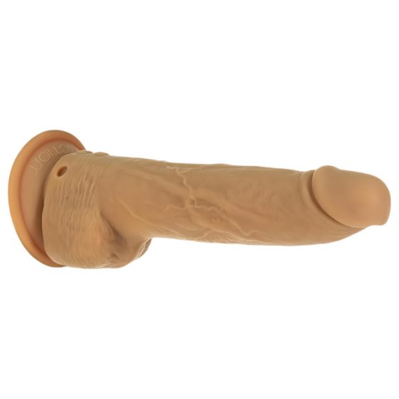 Naked Addiction Thrusting 9 - bezdrátový, rádiem řízený, vibrační vibrátor - tmavý (23cm)