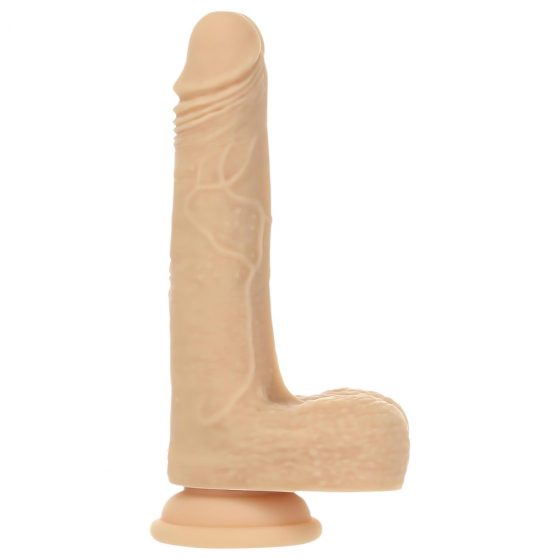 Naked Addiction Thrusting 7,5 - dobíjecí, vibrační vibrátor (19 cm) - přírodní