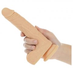   Naked Addiction Thrusting 7,5 - dobíjecí, vibrační vibrátor (19 cm) - přírodní