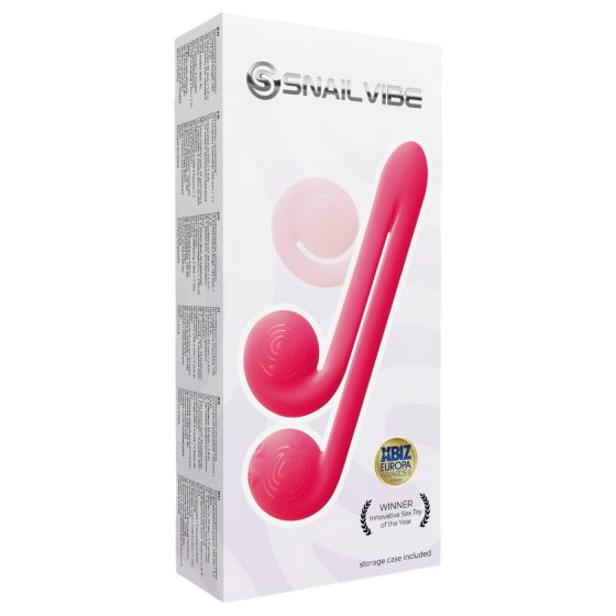 Snail Vibe Duo - dobíjecí stimulační vibrátor 3v1 (růžový)