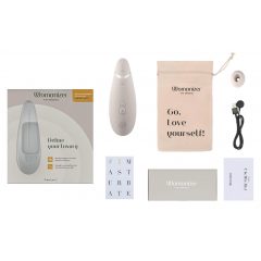   Womanizer Premium 2 - nabíjecí, vodotěsný stimulátor klitorisu (bílý)