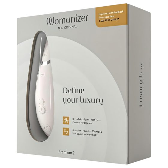 Womanizer Premium 2 - bezdotykový stimulátor klitorisu (bílý)