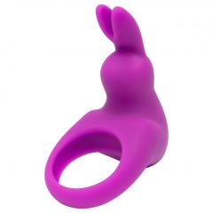   Happyrabbit Cock Kit - vibrační kroužek na penis s úložným sáčkem (fialový)