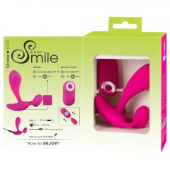   SMILE RC - dobíjecí, rádiem řízený vibrátor pro bod G (růžový)