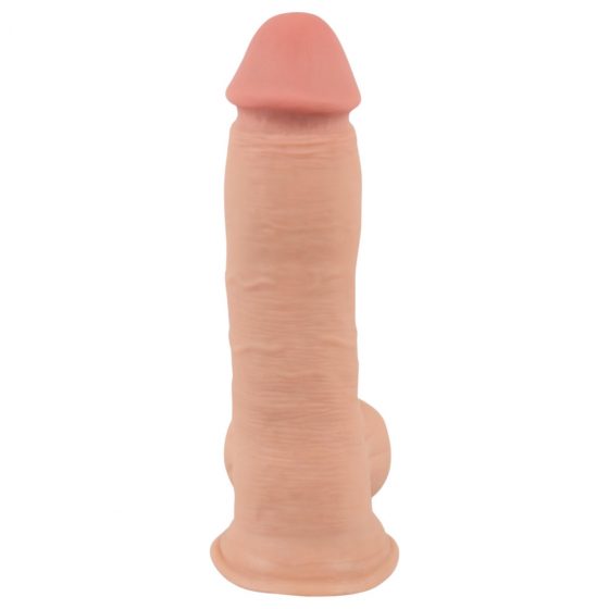 Nature Skin - dildo s kůží - 20 cm (přírodní)