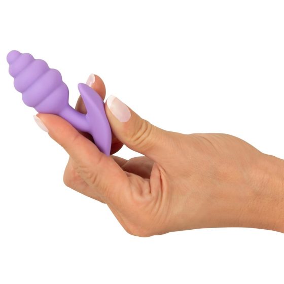 Cuties Mini Butt Plug - silikonové anální dildo - fialové (2,8cm)