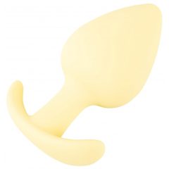   Cuties Mini Butt Plug - silikonové anální dildo - žluté (3,1cm)