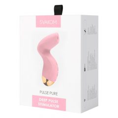   Svakom Pulse Pure - dobíjecí stimulátor klitorisu se vzduchovými vlnami (růžový)