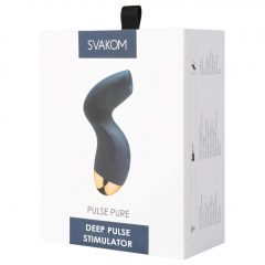   Svakom Pulse Pure - dobíjecí, vzduchový stimulátor klitorisu (modrý)