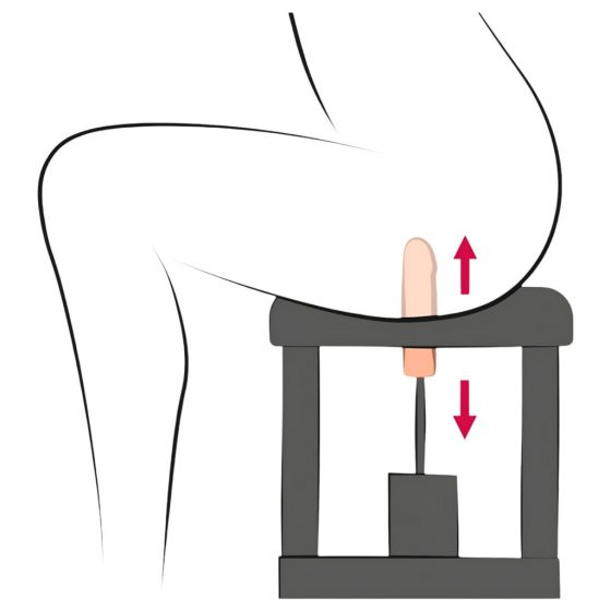 The Banger Sit-On-Climaxer - výkonný stroj na sex (černý)