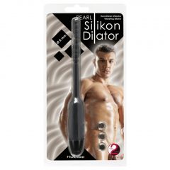   You2Toys Pearl Dilator Vibe - silikonový vibrátor močové trubice (černý)