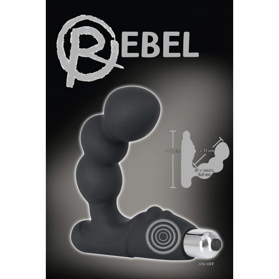 Rebel Bead-shaped - vibrátor na prostatu (černý)