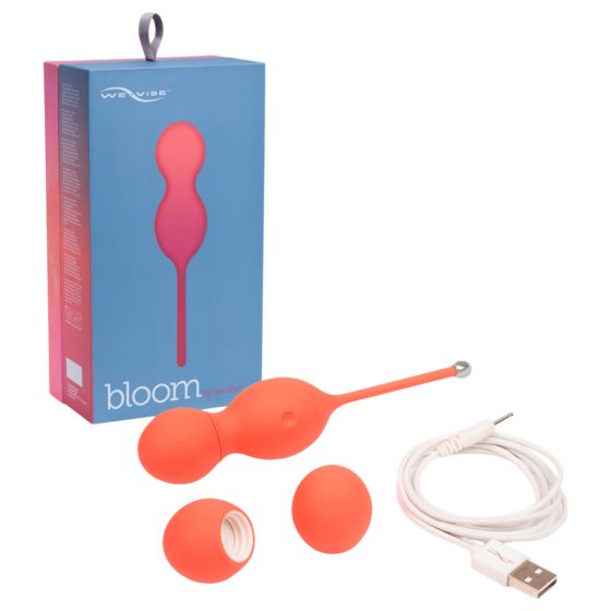 We-Vibe Bloom - nabíjecí venušiné kuličky s vyměnitelnými závažími (oranžové)