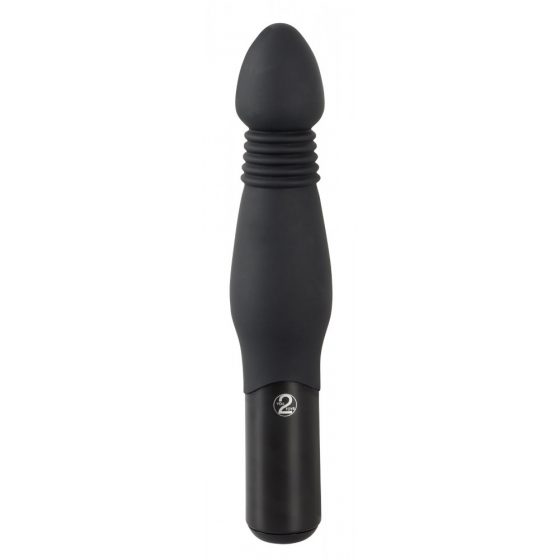 You2Toys Thrusting Anal Vibe - anální vibrátor s posuvem (černý)