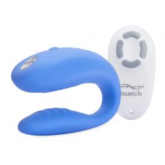   We-Vibe Match - vodotěsný, nabíjecí párový vibrátor (modrý)